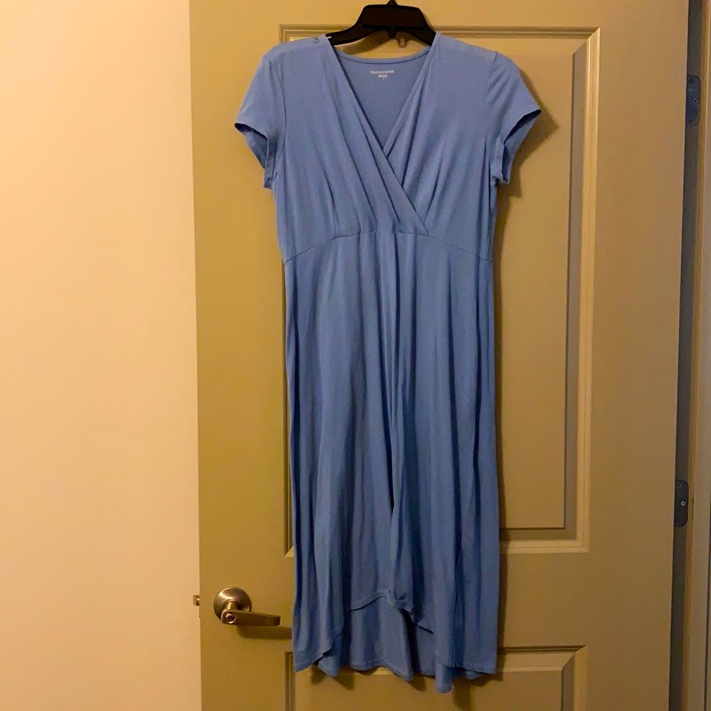 Light blue casual dress.